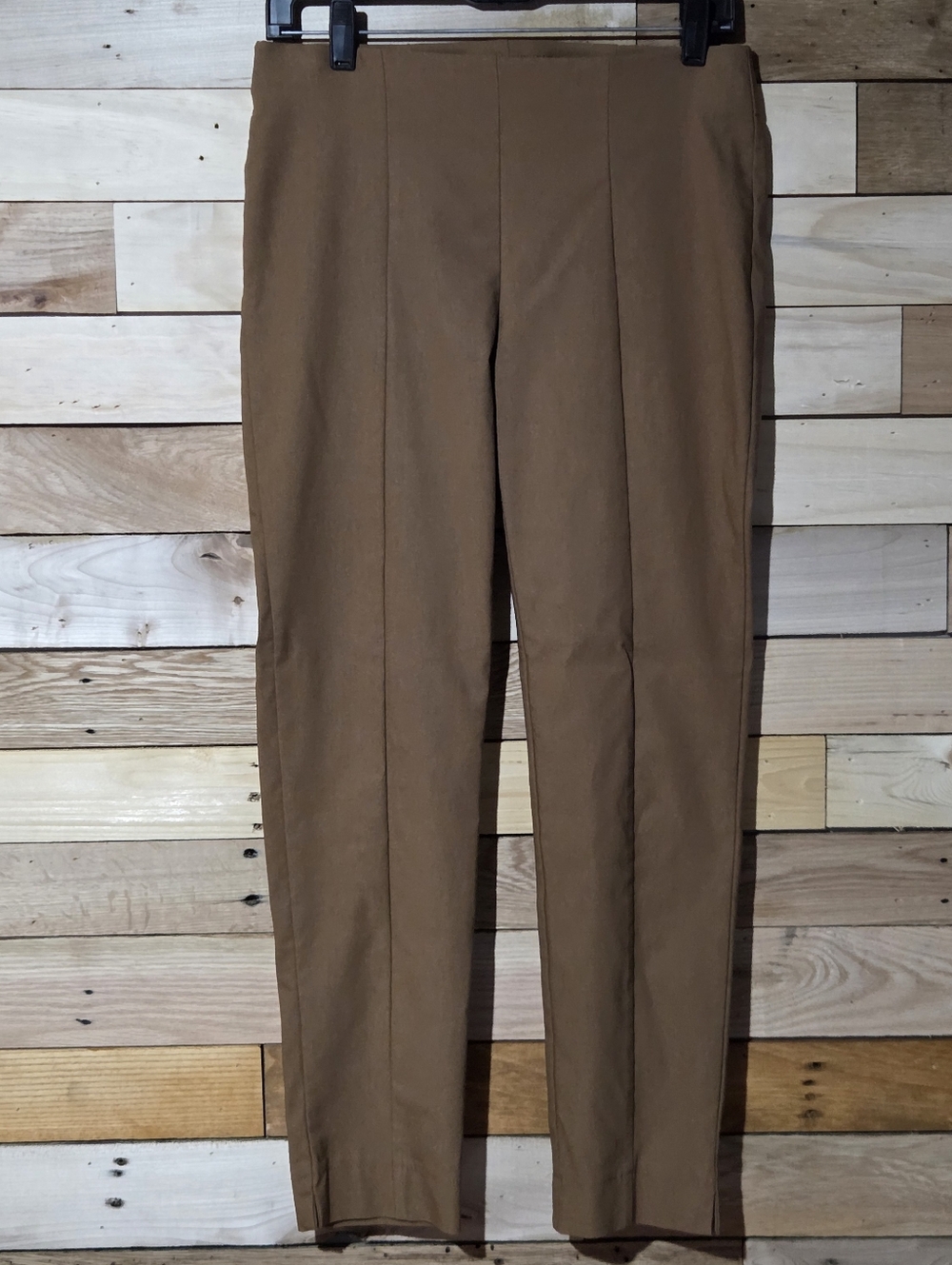 Chico’s So Slimming Brown Pants High Rise Straight Stretch Career Classic Sz 00